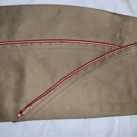 KOREAN WAR sz7.5 1952 ARMY GARRISON COVER ENGINEER SERVICE CORD CAP KD 01029 - Picture 12 of 12
